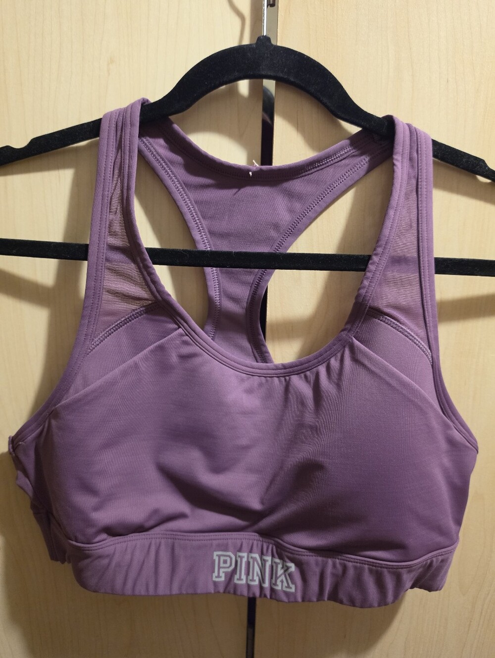 PINK Victoria's Secret Mauve Racerback Sports Bra